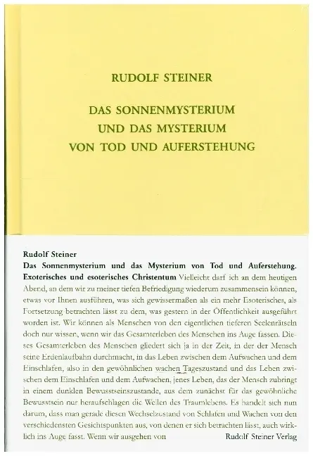 Cover: 9783727421112 | Das Sonnenmysterium und das Mysterium von Tod und Auferstehung | Buch