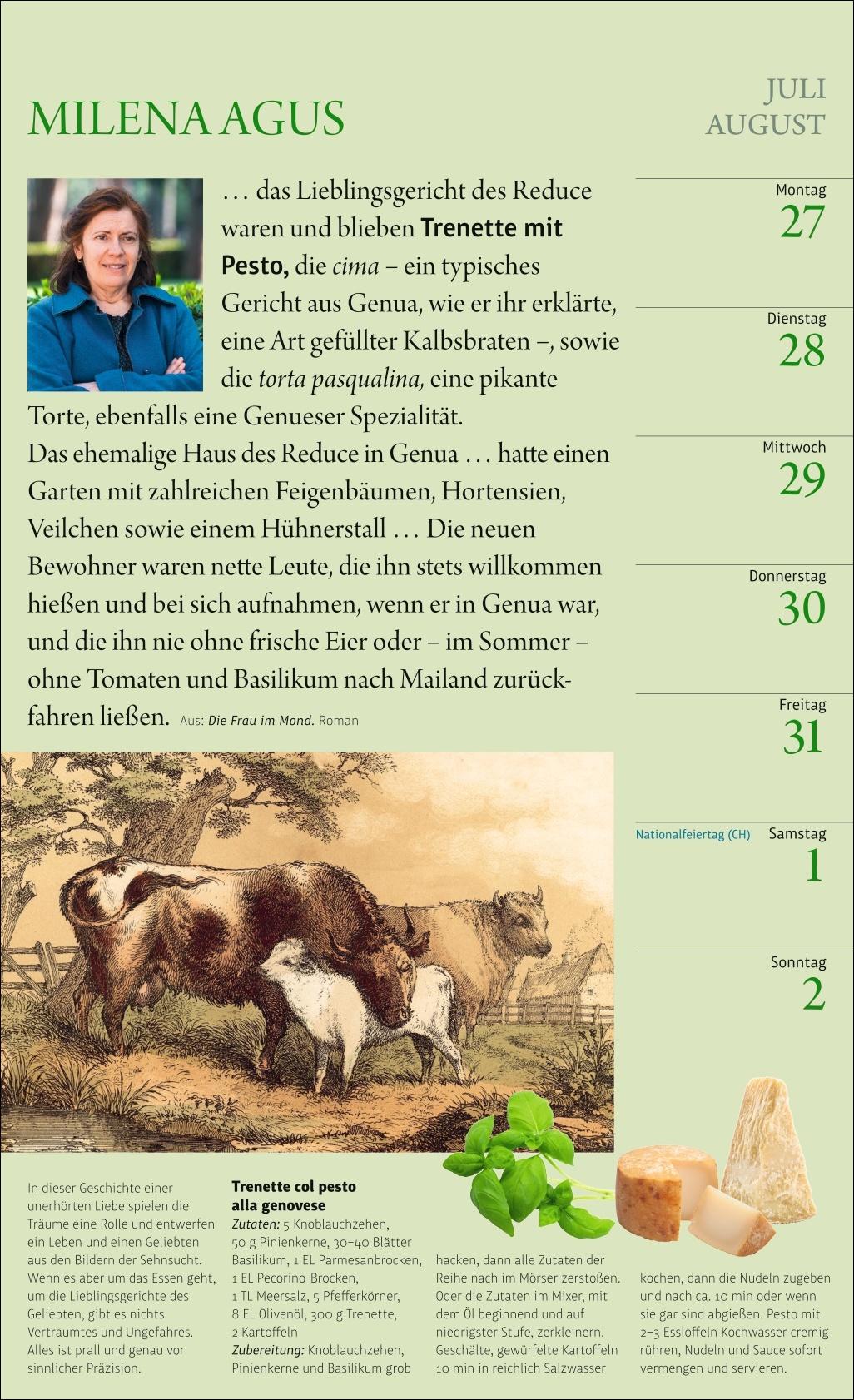 Bild: 9783840041112 | Sybil Gräfin Schönfeldts Literarischer Küchenkalender...