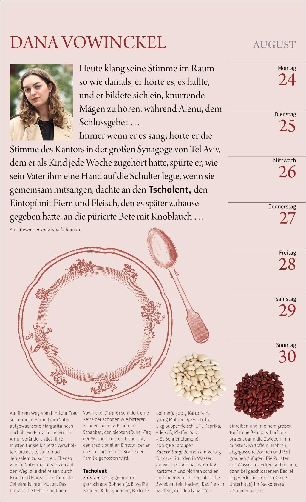 Bild: 9783840041112 | Sybil Gräfin Schönfeldts Literarischer Küchenkalender...
