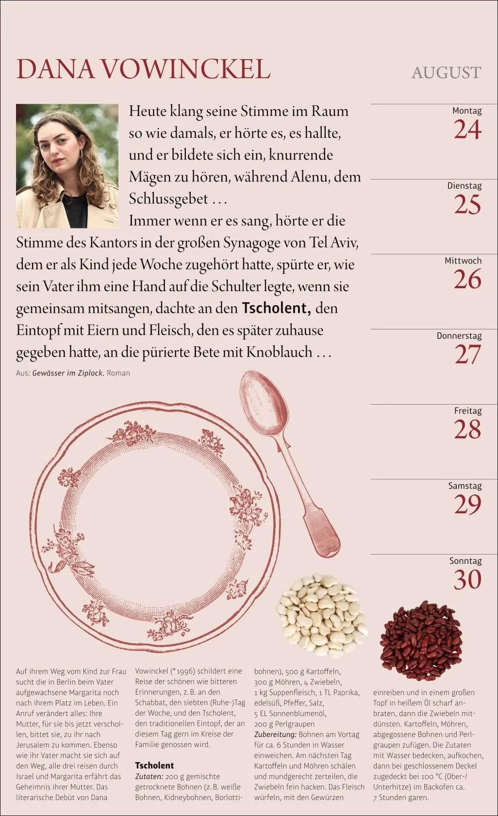 Bild: 9783840041112 | Sybil Gräfin Schönfeldts Literarischer Küchenkalender...