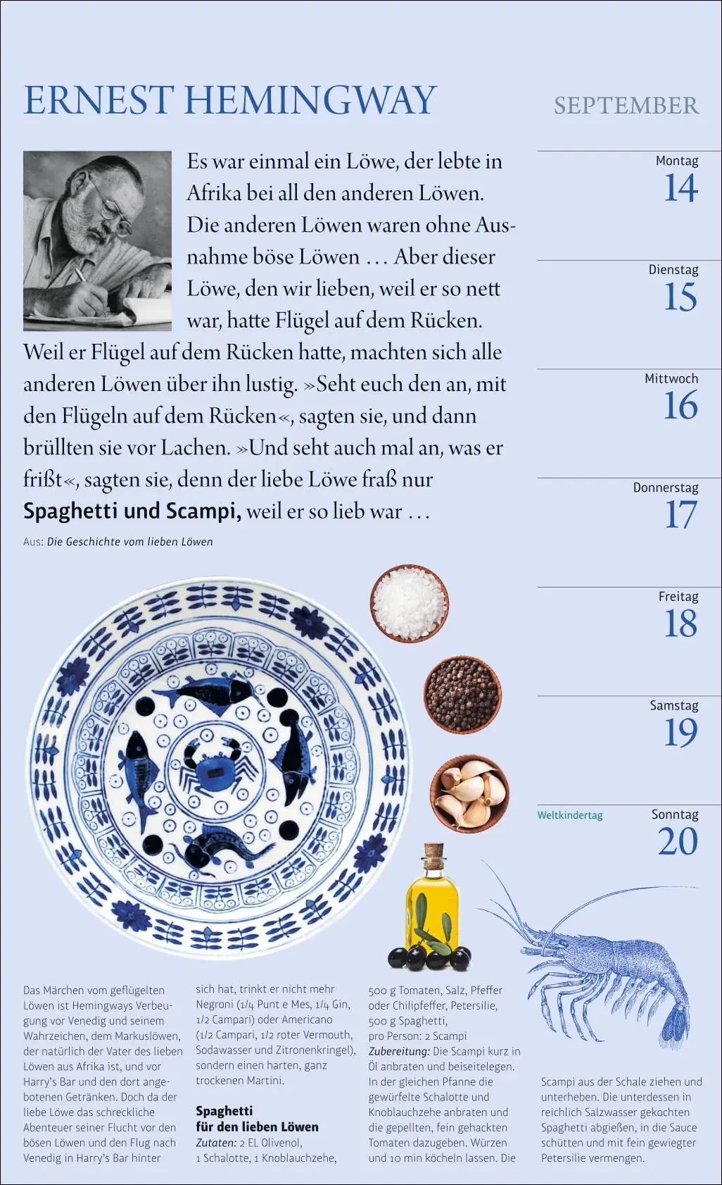 Bild: 9783840041112 | Sybil Gräfin Schönfeldts Literarischer Küchenkalender...