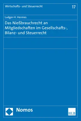 Bild: 9783848751112 | Das Nießbrauchrecht an Mitgliedschaften im Gesellschafts-, Bilanz-...