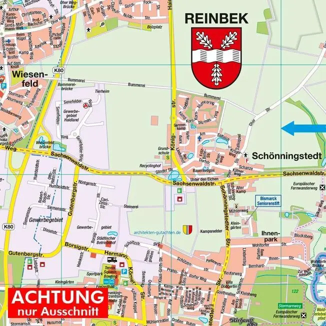 Bild: 4033527201212 | HARTMANN-PLAN Reinbek, Glinde, Wentorf bei Hamburg (Mittelzentrum),...