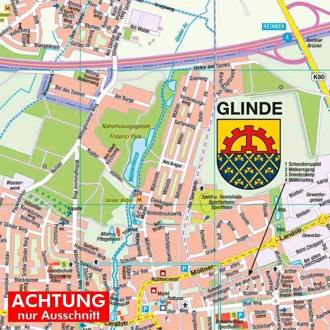 Bild: 4033527201212 | HARTMANN-PLAN Reinbek, Glinde, Wentorf bei Hamburg (Mittelzentrum),...
