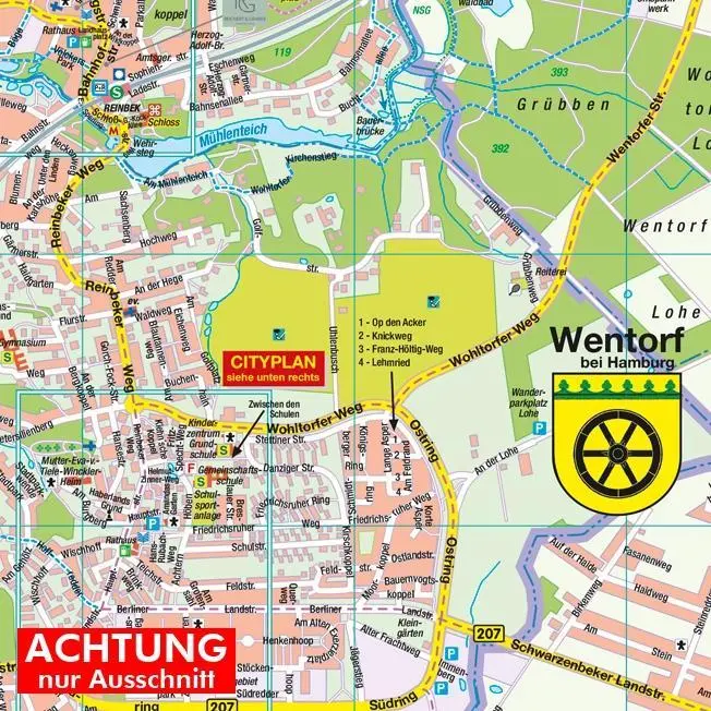 Bild: 4033527201212 | HARTMANN-PLAN Reinbek, Glinde, Wentorf bei Hamburg (Mittelzentrum),...