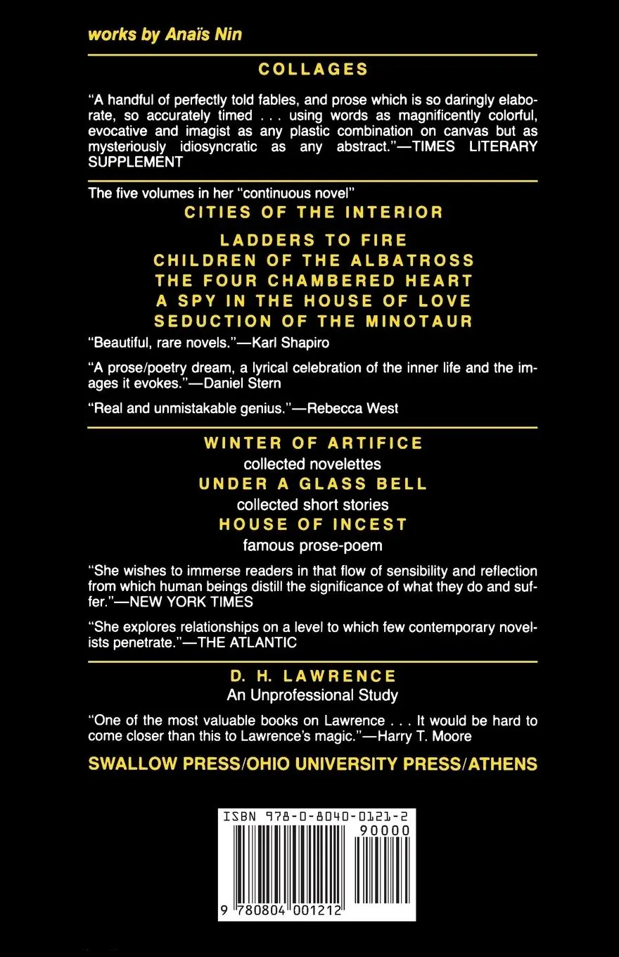 Rückseite: 9780804001212 | The Four-Chambered Heart | V3 in Nin's Continuous Novel | Anaïs Nin
