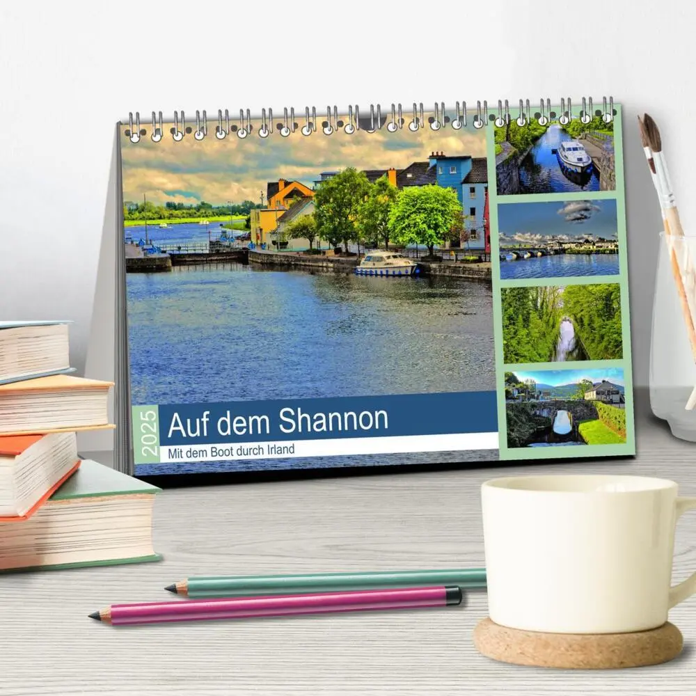 Bild: 9783435431212 | Auf dem Shannon - Mit dem Boot durch Irland (Tischkalender 2025 DIN...