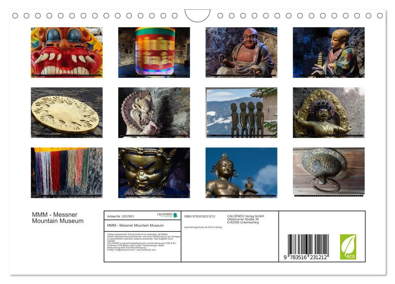 Bild: 9783516231212 | MMM - Messner Mountain Museum (Wandkalender 2026 DIN A4 quer),...