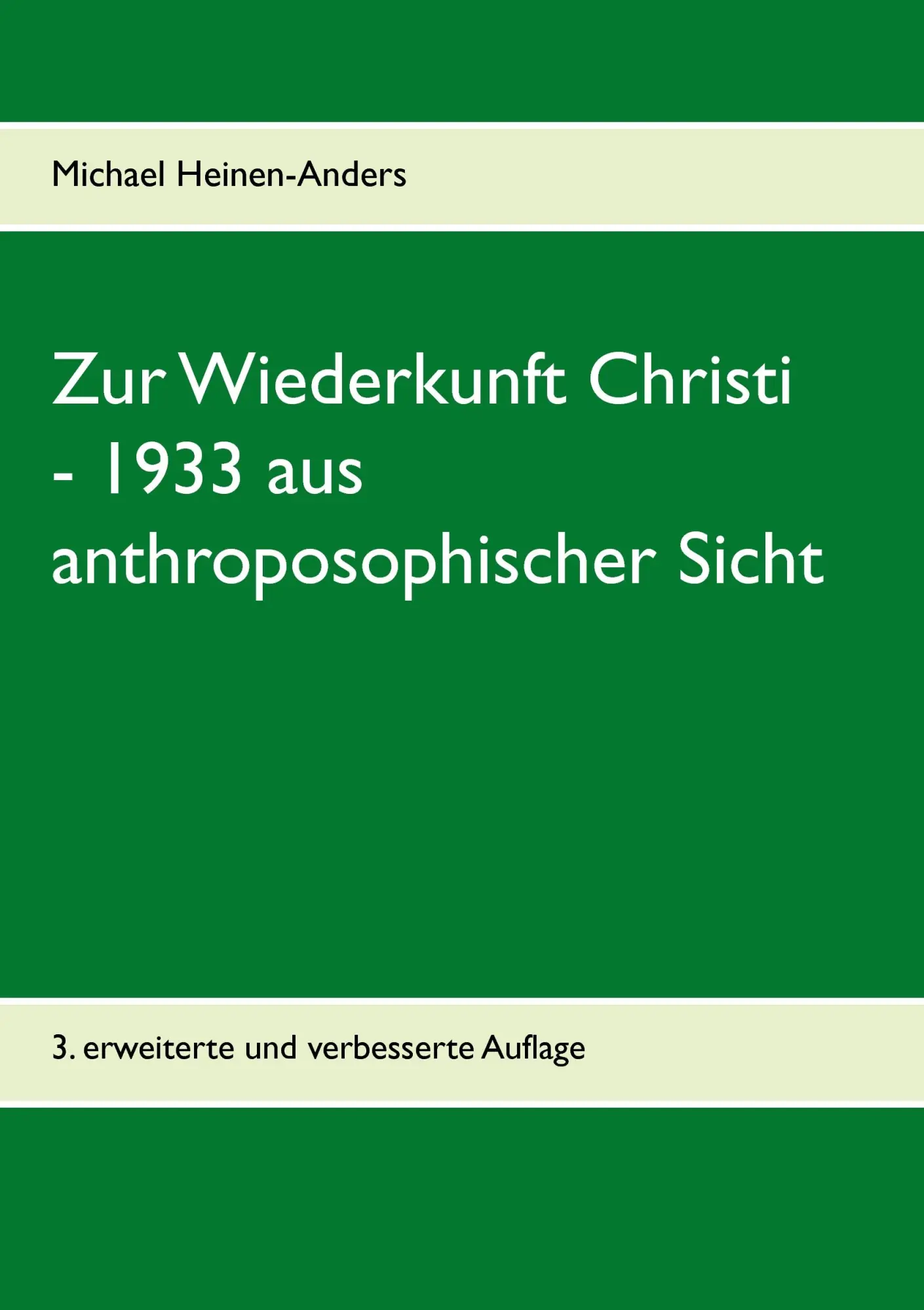 Cover: 9783738611212 | Zur Wiederkunft Christi - 1933 aus anthroposophischer Sicht | Buch