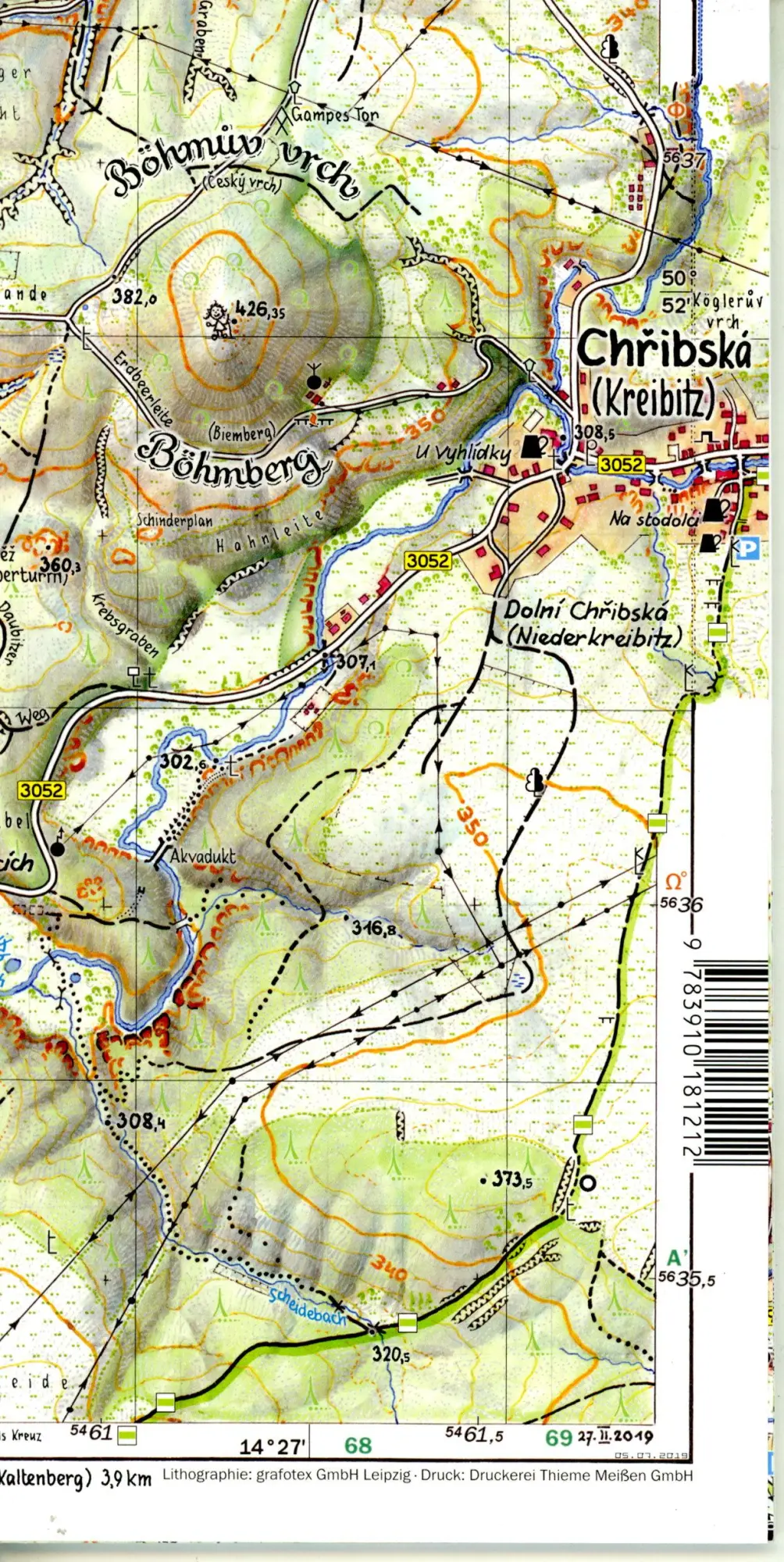 Bild: 9783910181212 | Balzhütte 1:10000 | Böhm Rolf | (Land-)Karte | 1 S. | Deutsch | 2019