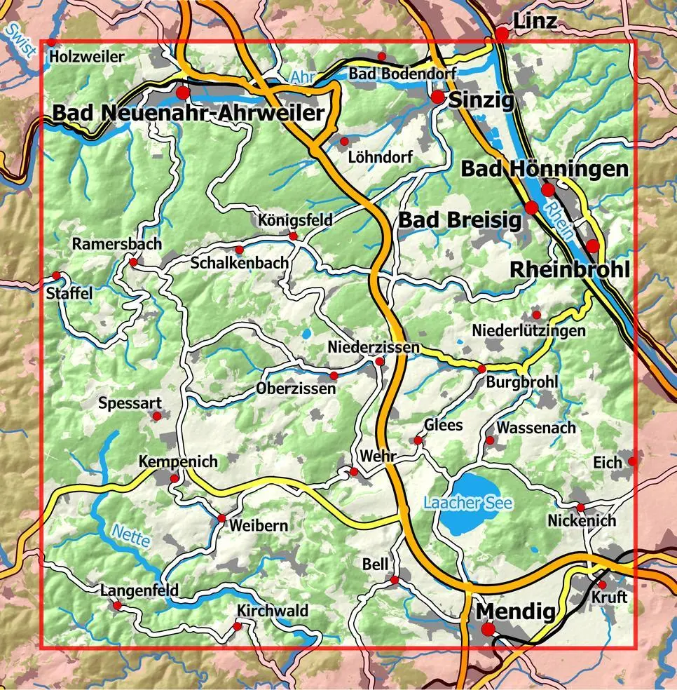 Bild: 9783960991212 | Eifelwandern 10 - Laacher See 1:25 000 | NaturNavi | (Land-)Karte