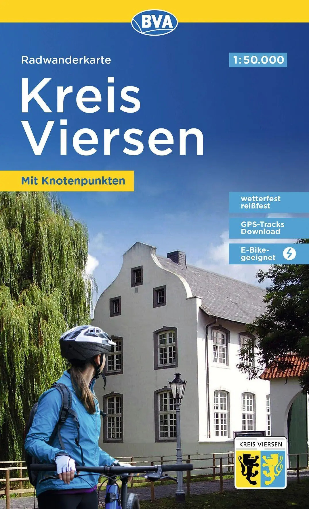 Cover: 9783969901212 | Radwanderkarte BVA Kreis Viersen mit Knotenpunkten, 1:50.000, reiß-...