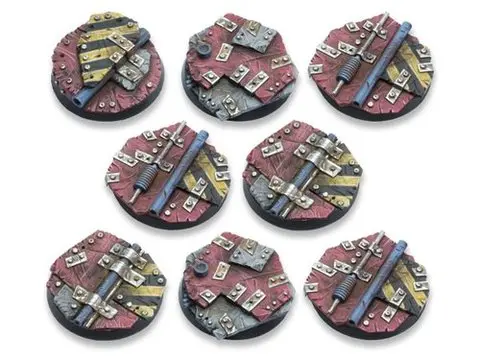 Cover: 704270721312 | Scrap Steel Bases - 40mm Round Lip DEAL (8) | deutsch | Tabletop-Art