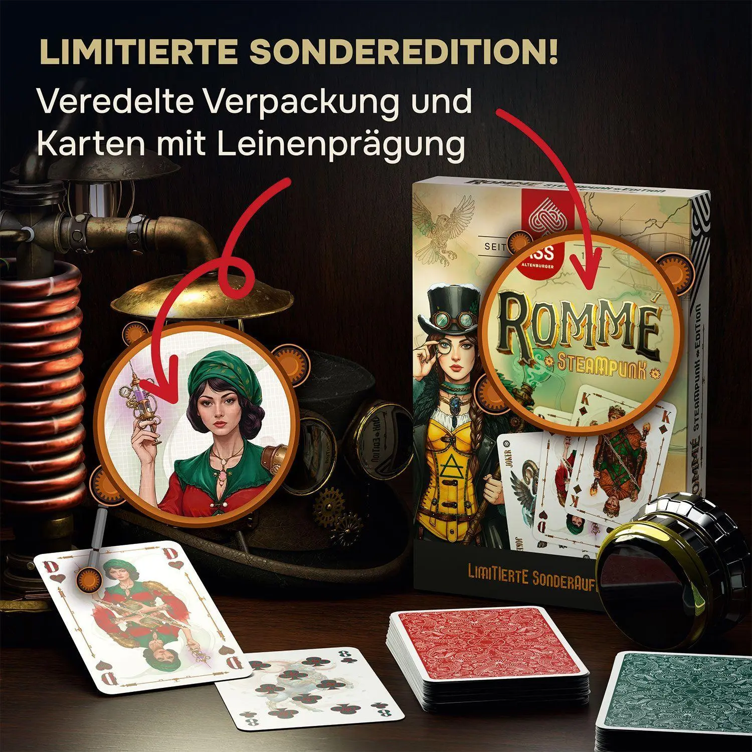 Bild: 4042677701312 | ASS Altenburger Special Rommé - Steampunk | GmbH | Spiel | 110 S.