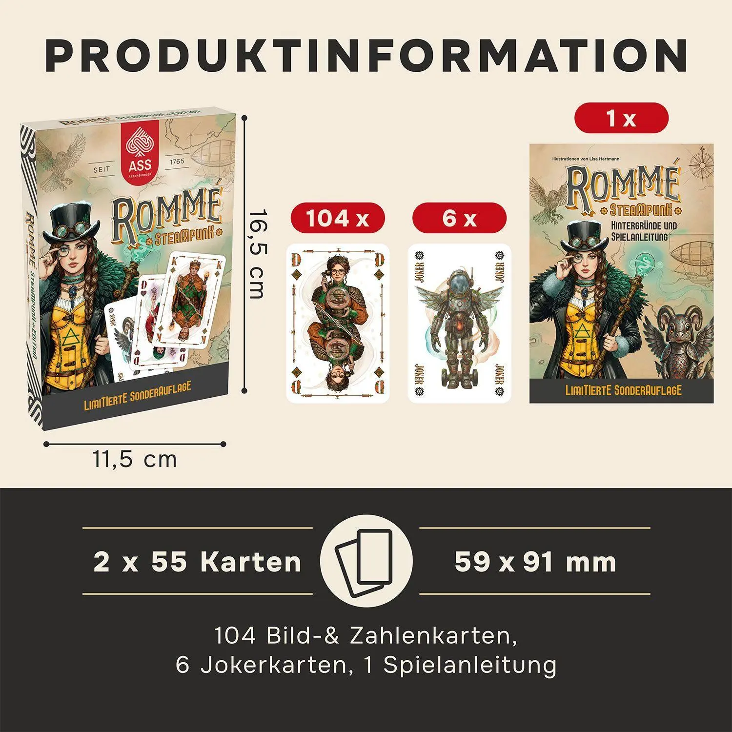 Bild: 4042677701312 | ASS Altenburger Special Rommé - Steampunk | GmbH | Spiel | 110 S.