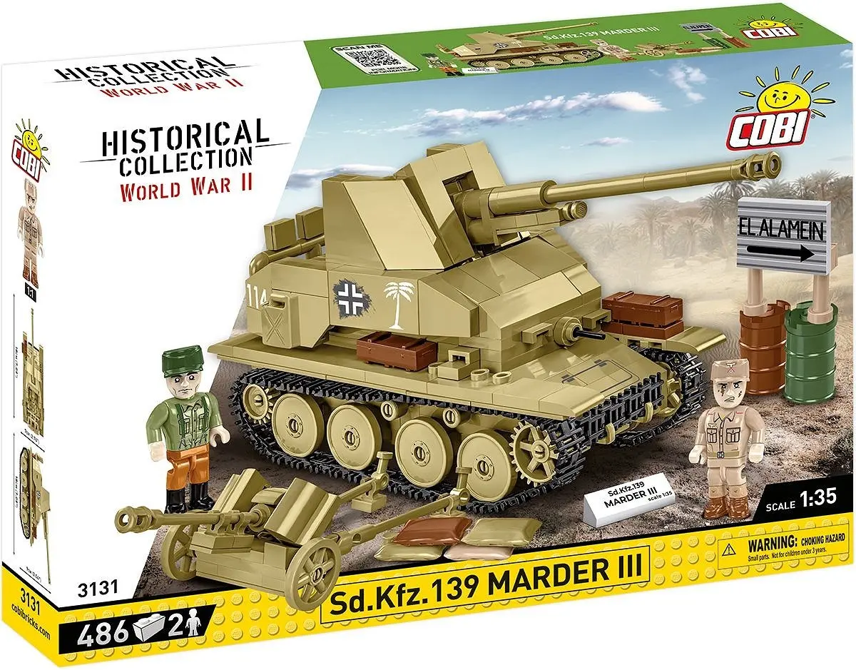 Cover: 5902251031312 | COBI Historical Collection 3131 - Sd.Kfz.139 Marder III, Bausatz...