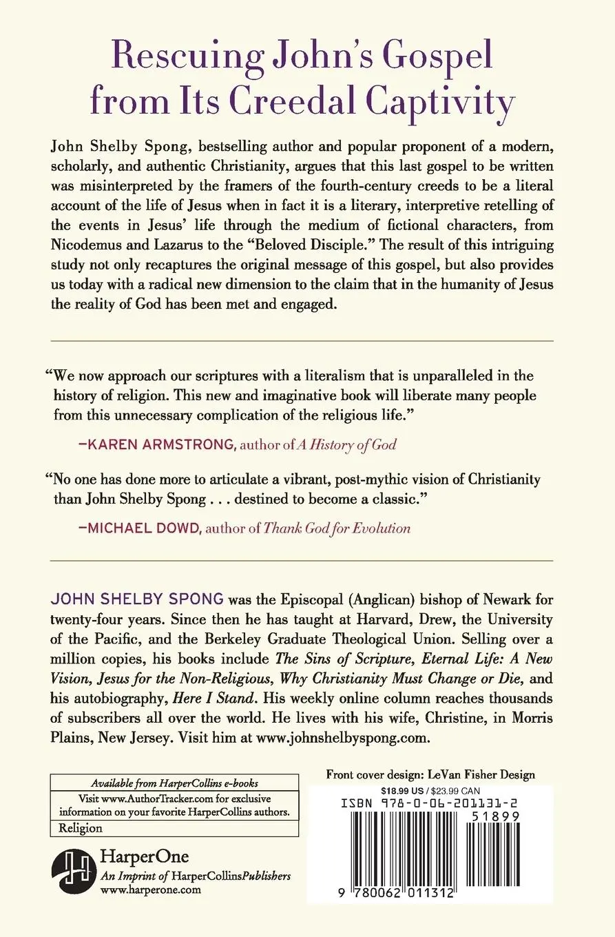 Rückseite: 9780062011312 | The Fourth Gospel | Tales of a Jewish Mystic | John Shelby Spong