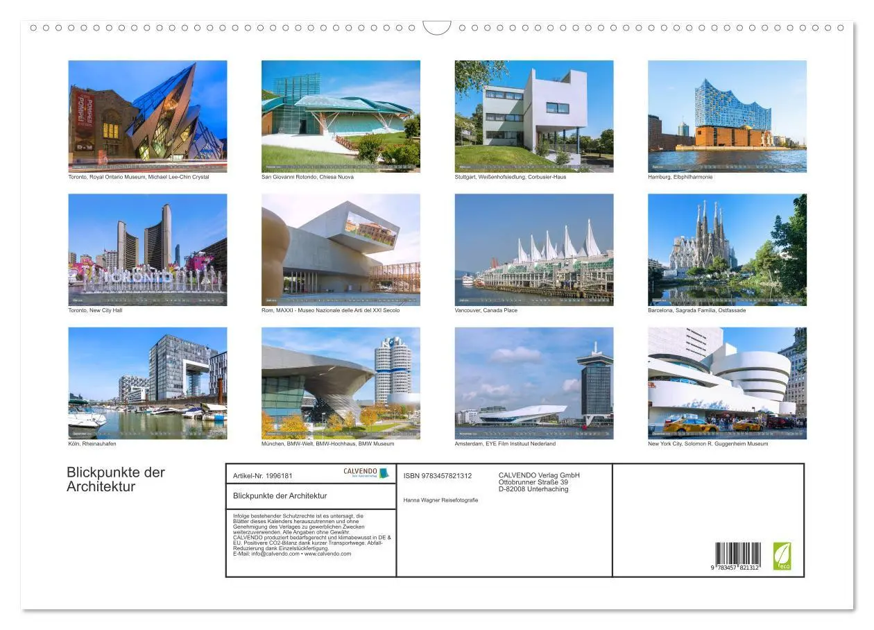 Bild: 9783457821312 | Blickpunkte der Architektur (Wandkalender 2026 DIN A2 quer),...