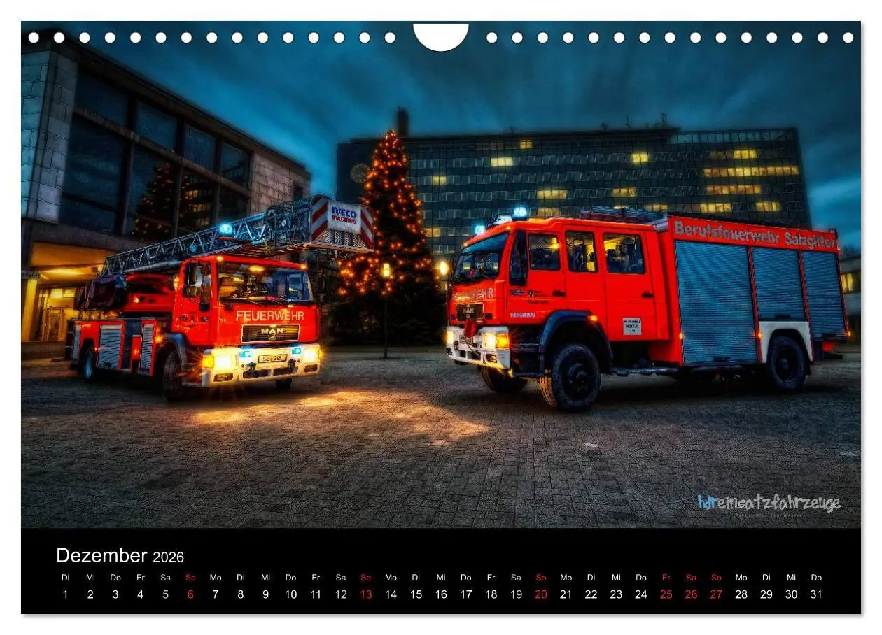 Bild: 9783516081312 | Einsatzfahrzeuge der Feuerwehr (Wandkalender 2026 DIN A4 quer),...