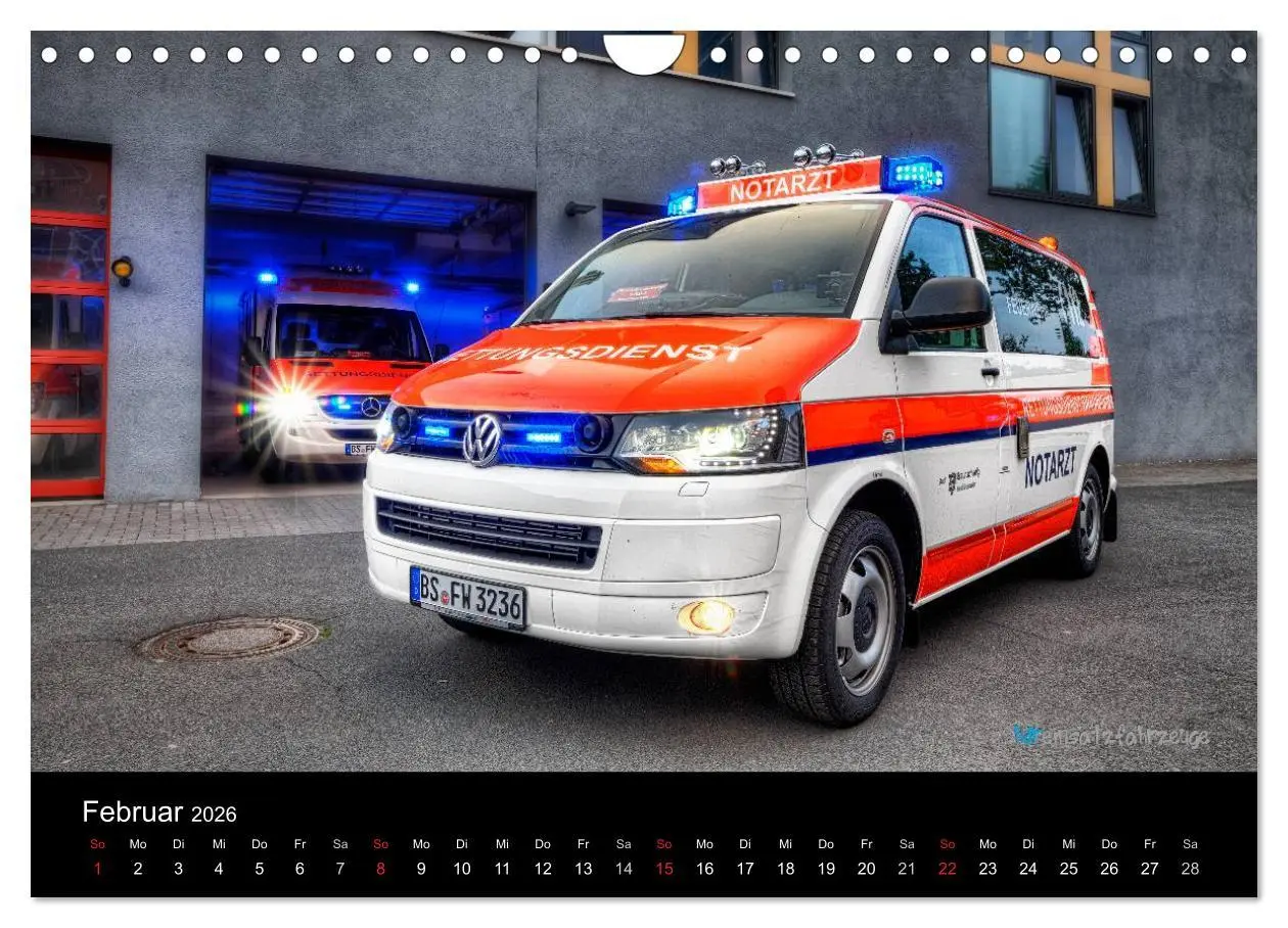 Bild: 9783516081312 | Einsatzfahrzeuge der Feuerwehr (Wandkalender 2026 DIN A4 quer),...