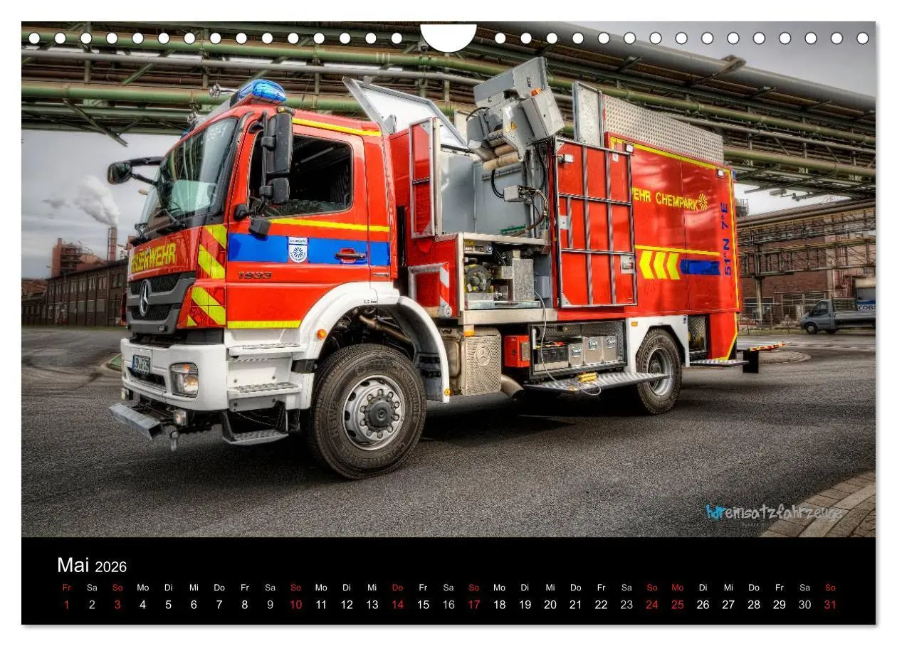 Bild: 9783516081312 | Einsatzfahrzeuge der Feuerwehr (Wandkalender 2026 DIN A4 quer),...