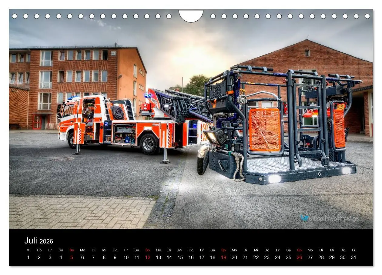 Bild: 9783516081312 | Einsatzfahrzeuge der Feuerwehr (Wandkalender 2026 DIN A4 quer),...