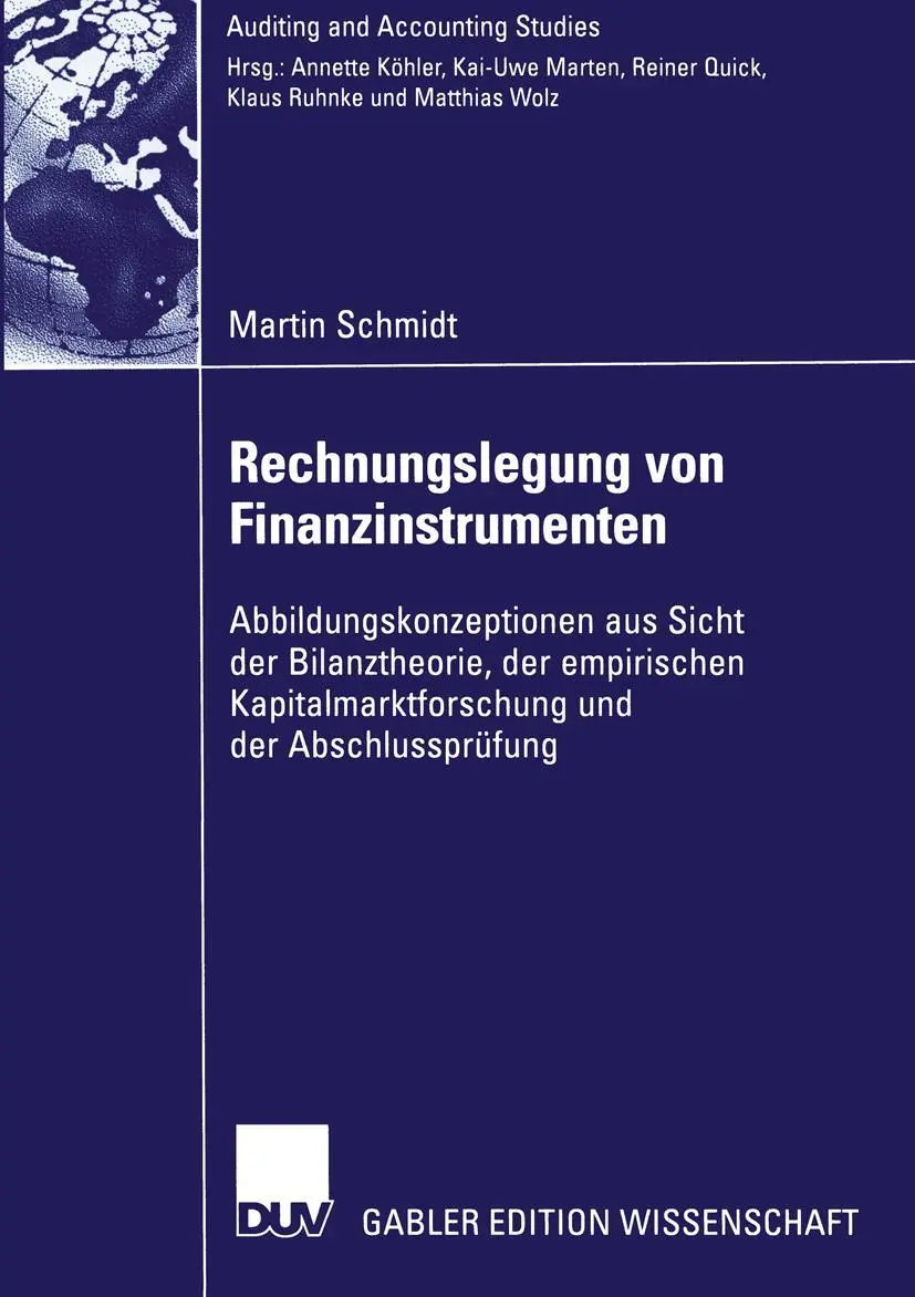 Cover: 9783835001312 | Rechnungslegung von Finanzinstrumenten | Martin Schmidt | Taschenbuch