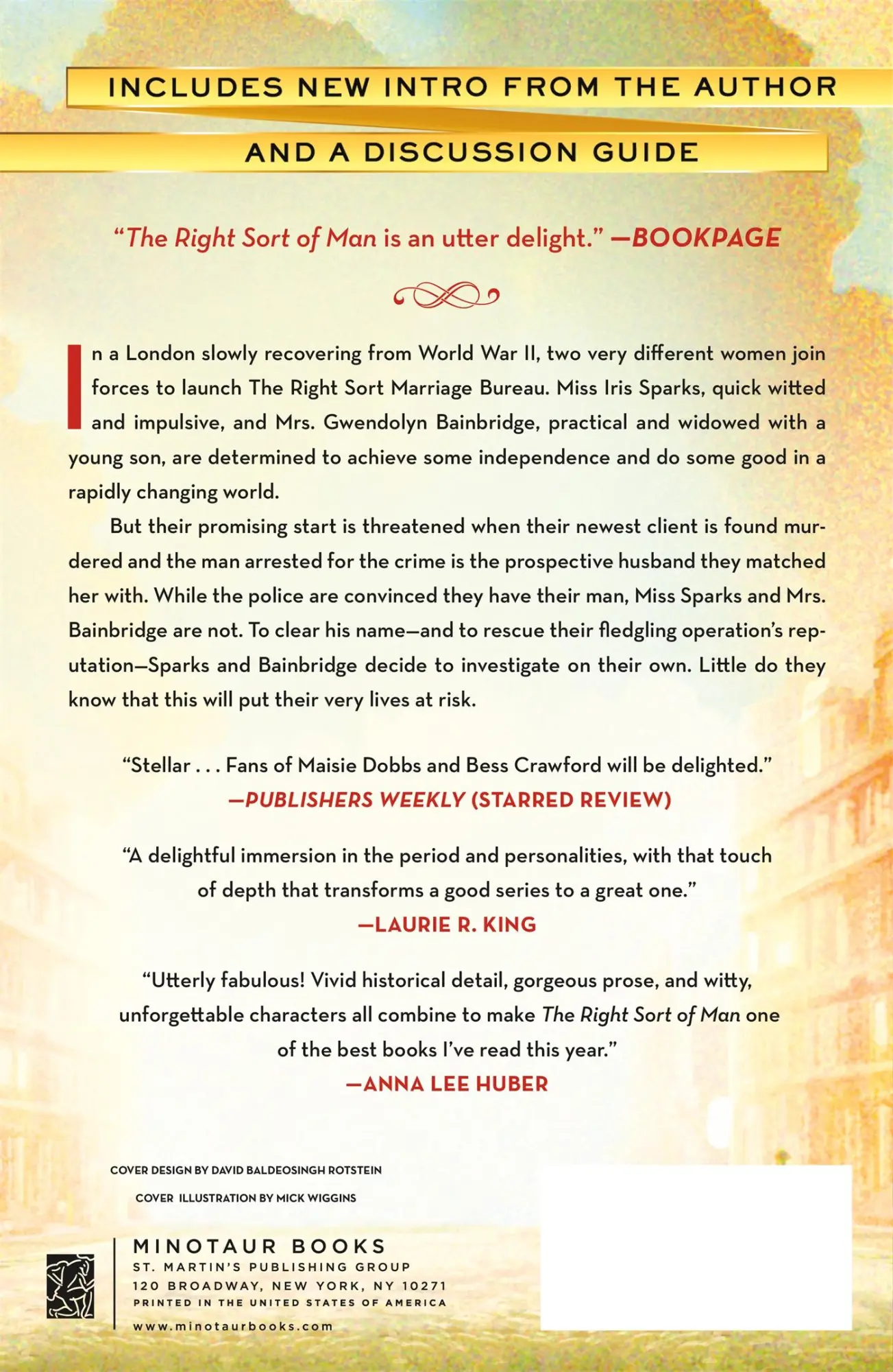 Rückseite: 9781250621412 | The Right Sort of Man | A Sparks &amp; Bainbridge Mystery | Montclair