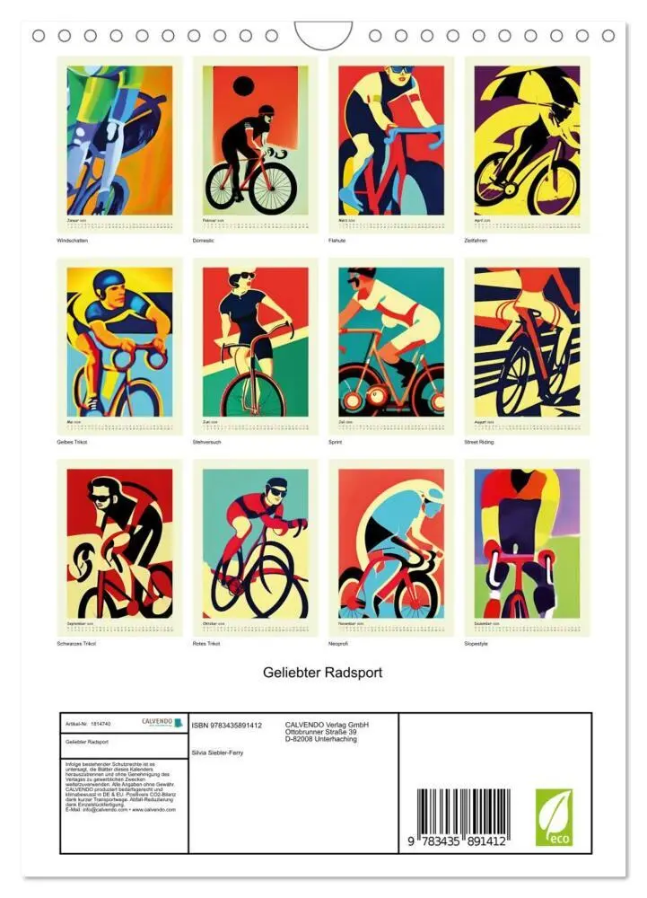 Bild: 9783435891412 | Geliebter Radsport (Wandkalender 2025 DIN A4 hoch), CALVENDO...