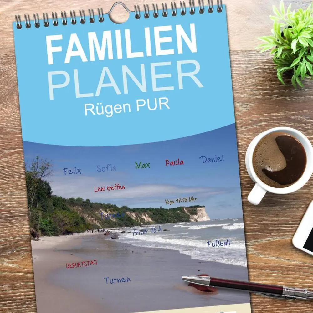 Bild: 9783516521412 | Familienplaner 2026 - Rügen PUR mit 5 Spalten (Wandkalender, 21 x...