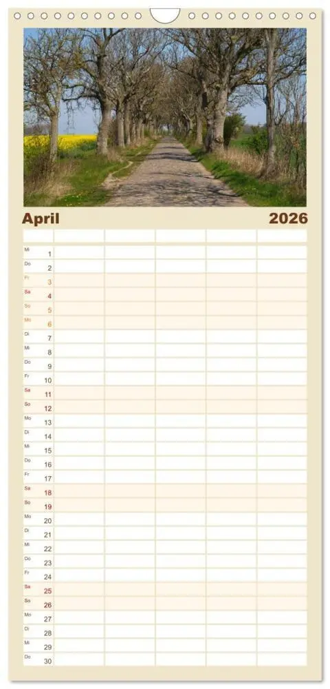 Bild: 9783516521412 | Familienplaner 2026 - Rügen PUR mit 5 Spalten (Wandkalender, 21 x...