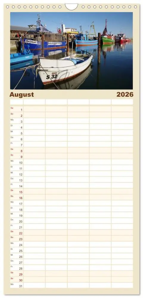 Bild: 9783516521412 | Familienplaner 2026 - Rügen PUR mit 5 Spalten (Wandkalender, 21 x...