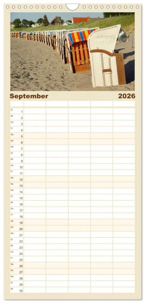 Bild: 9783516521412 | Familienplaner 2026 - Rügen PUR mit 5 Spalten (Wandkalender, 21 x...