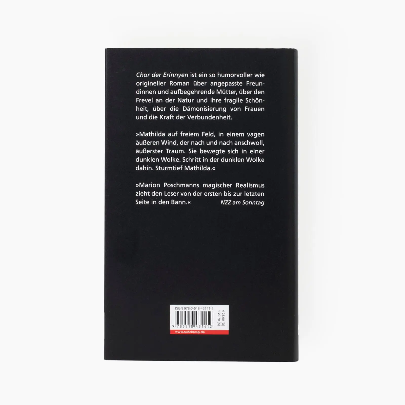 Rückseite: 9783518431412 | Chor der Erinnyen | Marion Poschmann | Buch | 189 S. | Deutsch | 2023