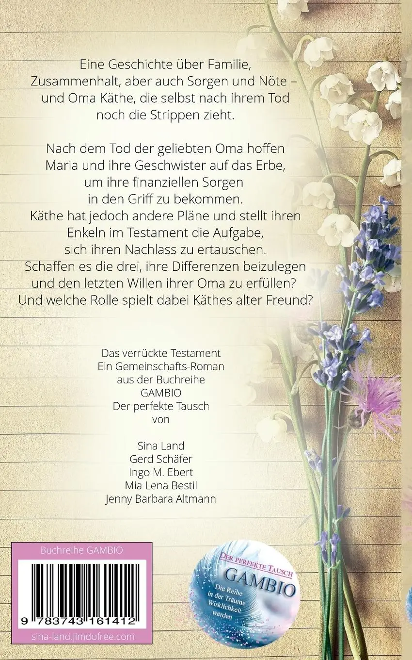 Rückseite: 9783743161412 | Gambio - Der perfekte Tausch | Sina Land | Taschenbuch | 332 S. | 2023