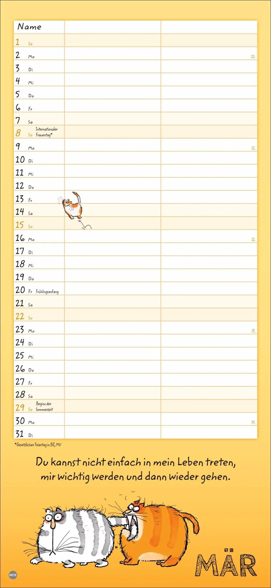 Bild: 9783756411412 | Catzz Planer für zwei 2026 | Alexander Holzach | Kalender | 14 S.