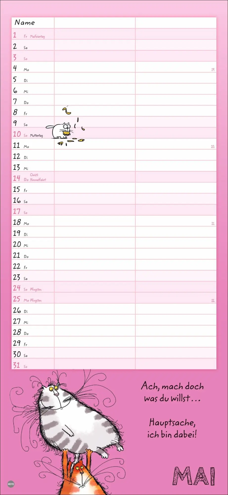Bild: 9783756411412 | Catzz Planer für zwei 2026 | Alexander Holzach | Kalender | 14 S.
