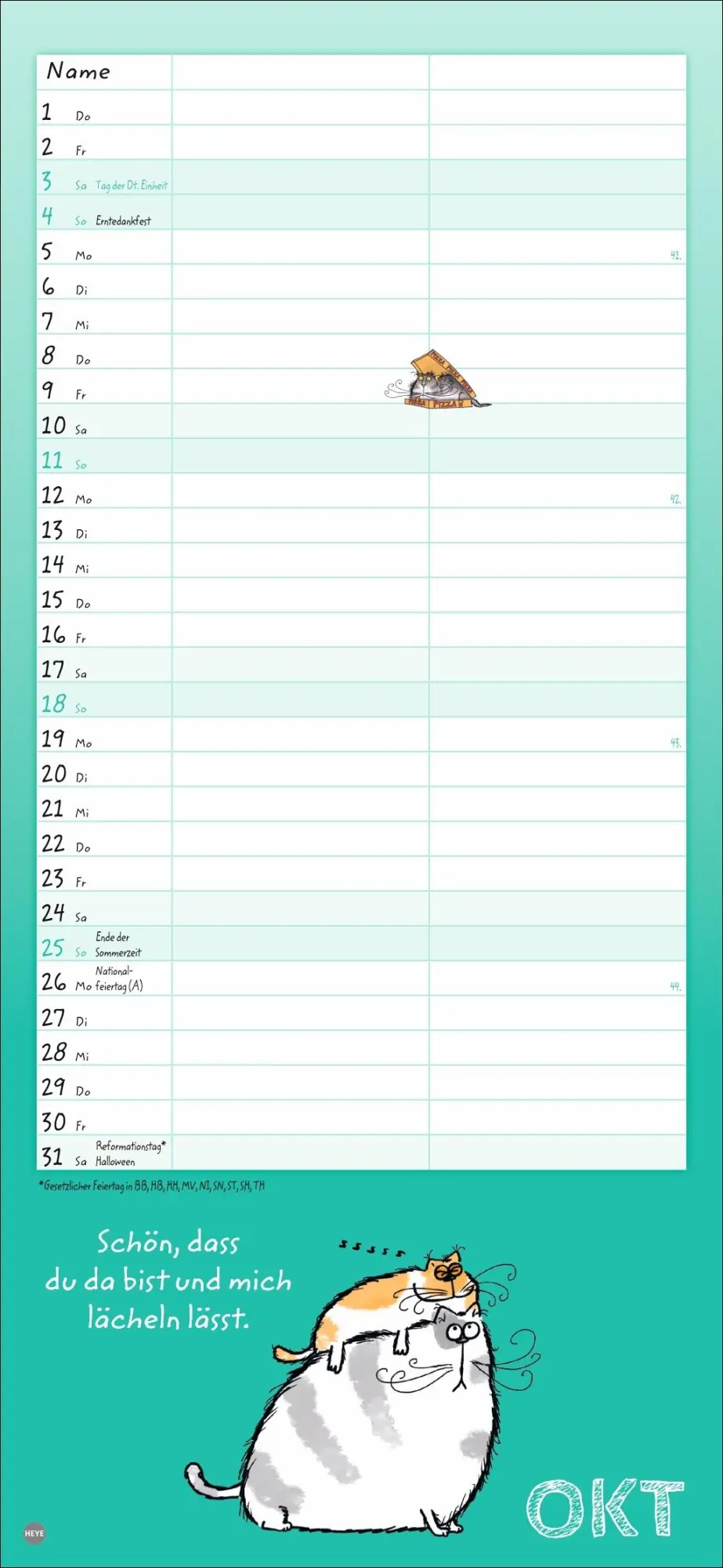 Bild: 9783756411412 | Catzz Planer für zwei 2026 | Alexander Holzach | Kalender | 14 S.