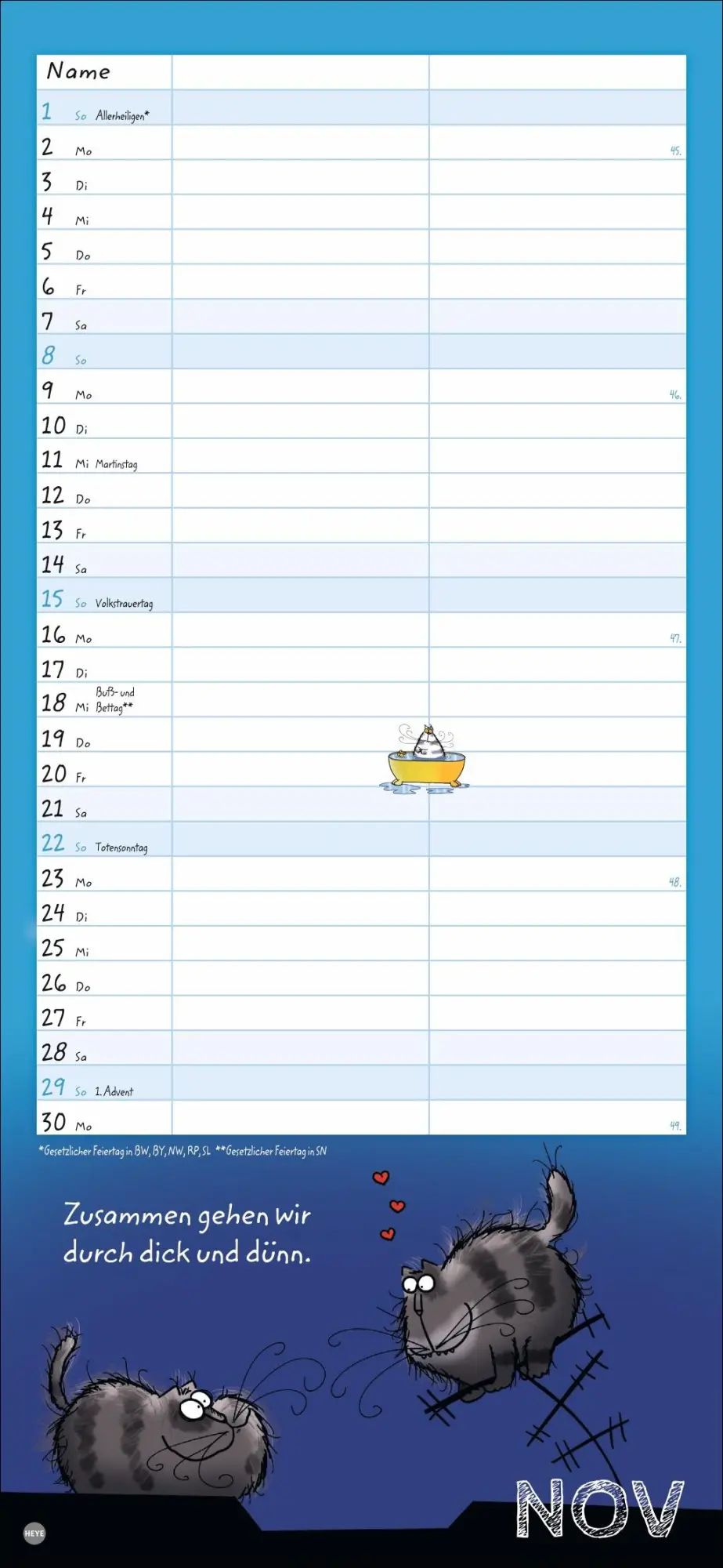 Bild: 9783756411412 | Catzz Planer für zwei 2026 | Alexander Holzach | Kalender | 14 S.