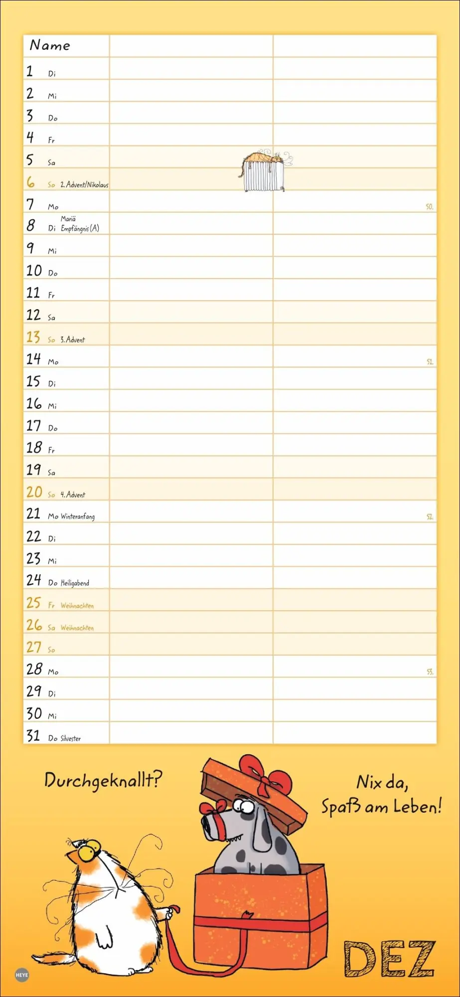 Bild: 9783756411412 | Catzz Planer für zwei 2026 | Alexander Holzach | Kalender | 14 S.