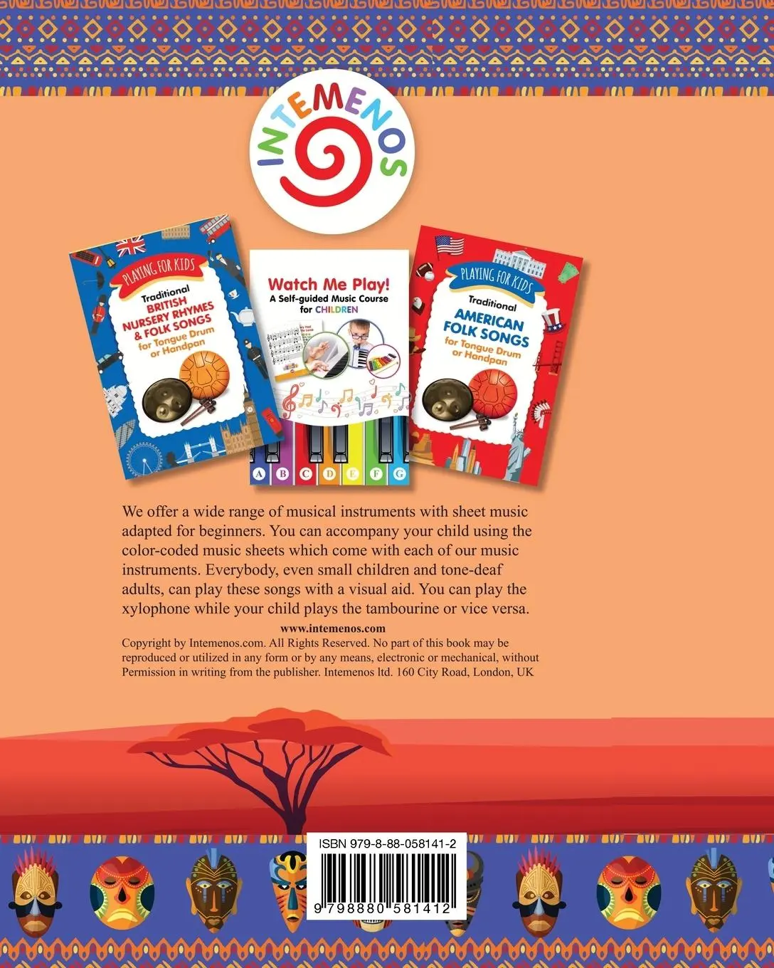 Rückseite: 9798880581412 | Kalimba. 20 Number-Coded African Songs for Absolute Beginners | Winter