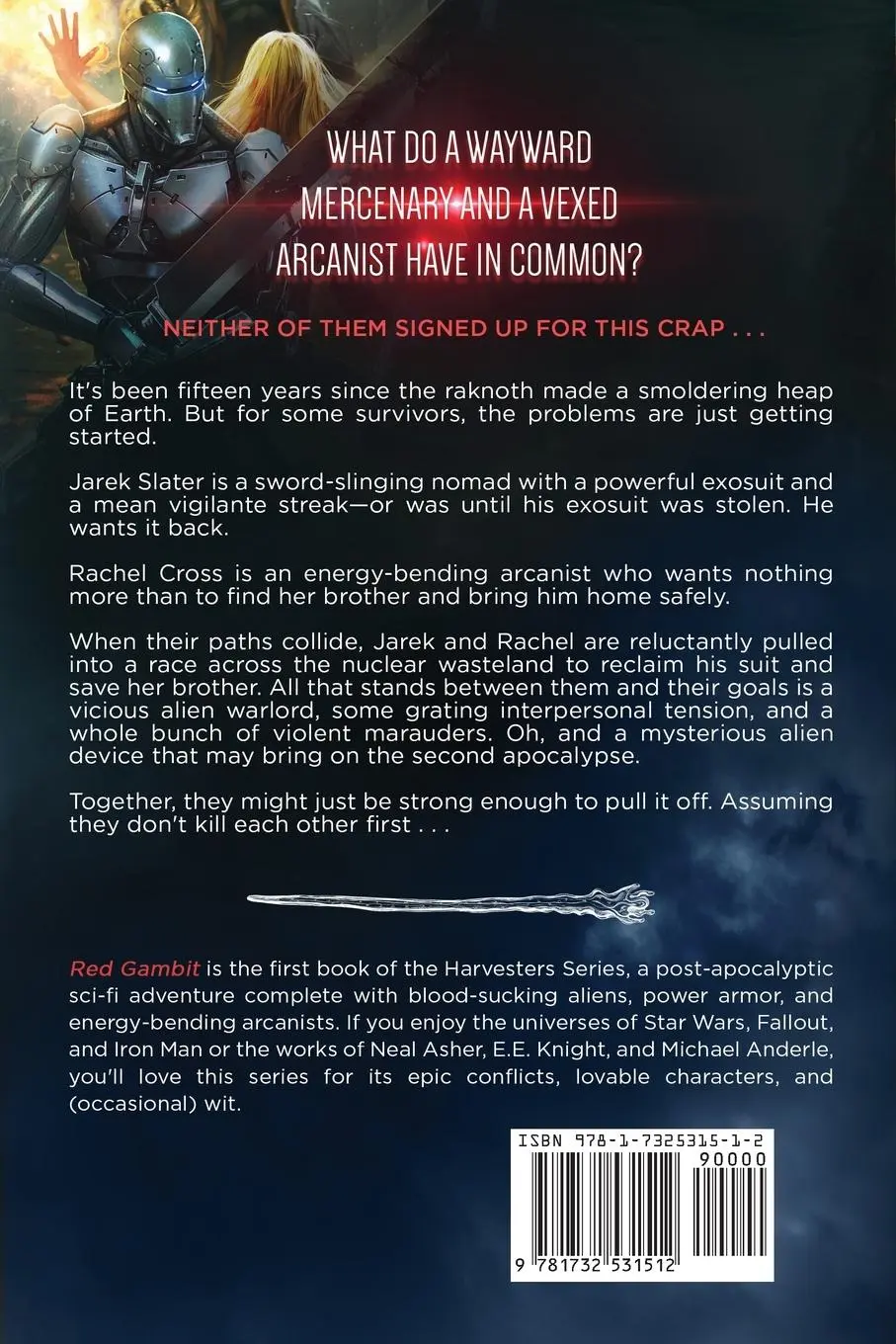 Rückseite: 9781732531512 | Red Gambit | A Post-Apocalyptic Alien Invasion Adventure | Mitchell