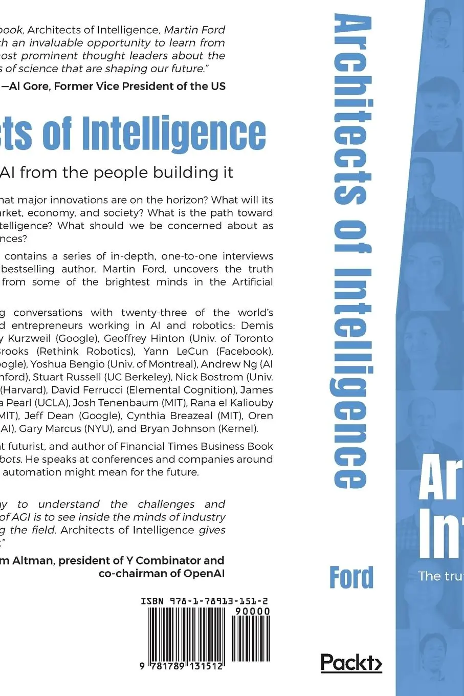 Rückseite: 9781789131512 | Architects of Intelligence | Martin Ford | Taschenbuch | Englisch