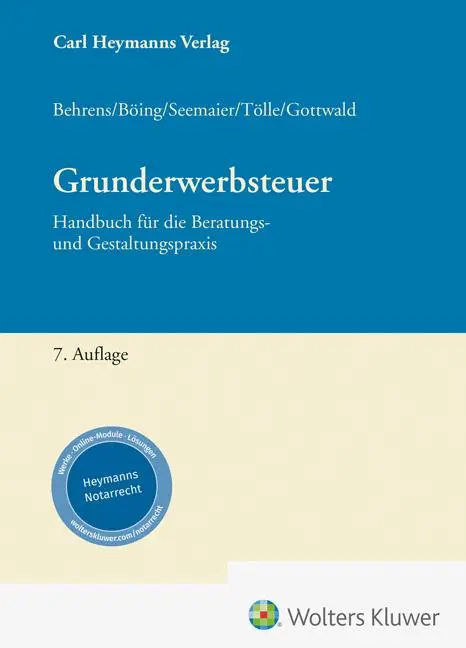 Cover: 9783452301512 | Grunderwerbsteuer | Handbuch für die Beratungs- und Gestaltungspraxis