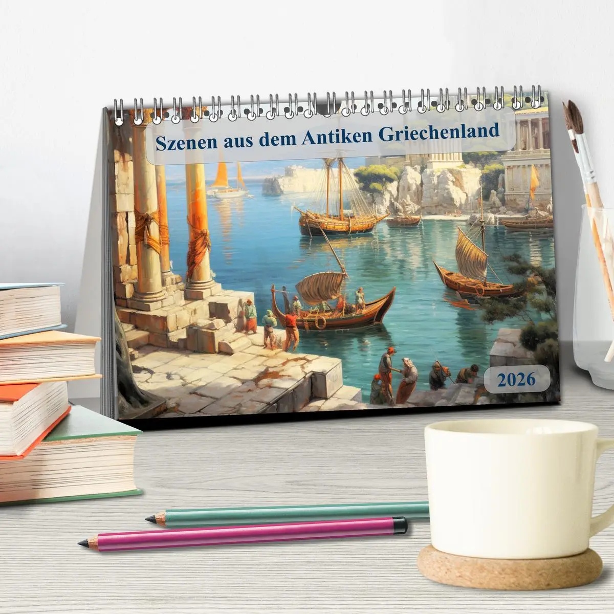 Bild: 9783457421512 | Szenen aus dem Antiken Griechenland (Tischkalender 2026 DIN A5...
