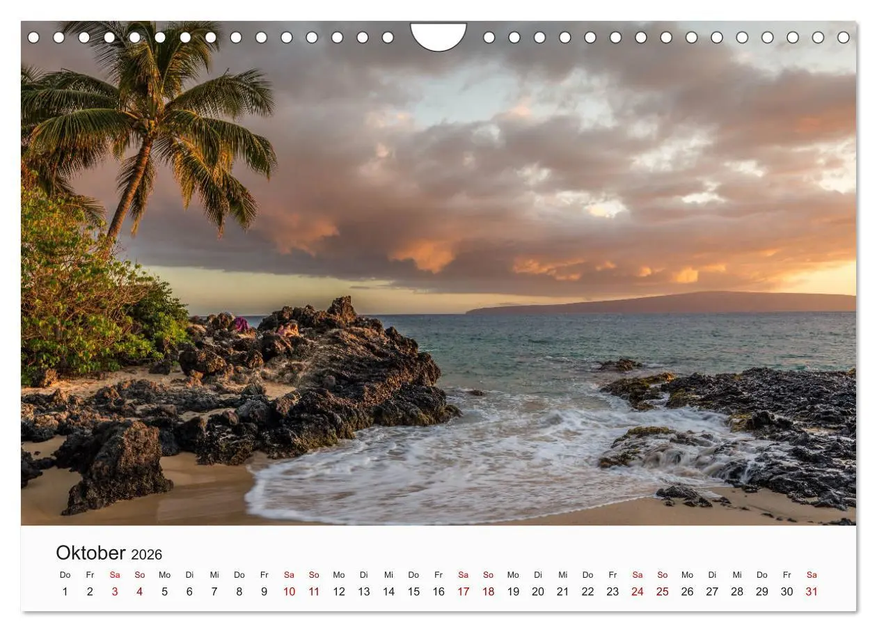 Bild: 9783457731512 | Hawaii - Sommer, Sonne, Urlaub (Wandkalender 2026 DIN A4 quer),...