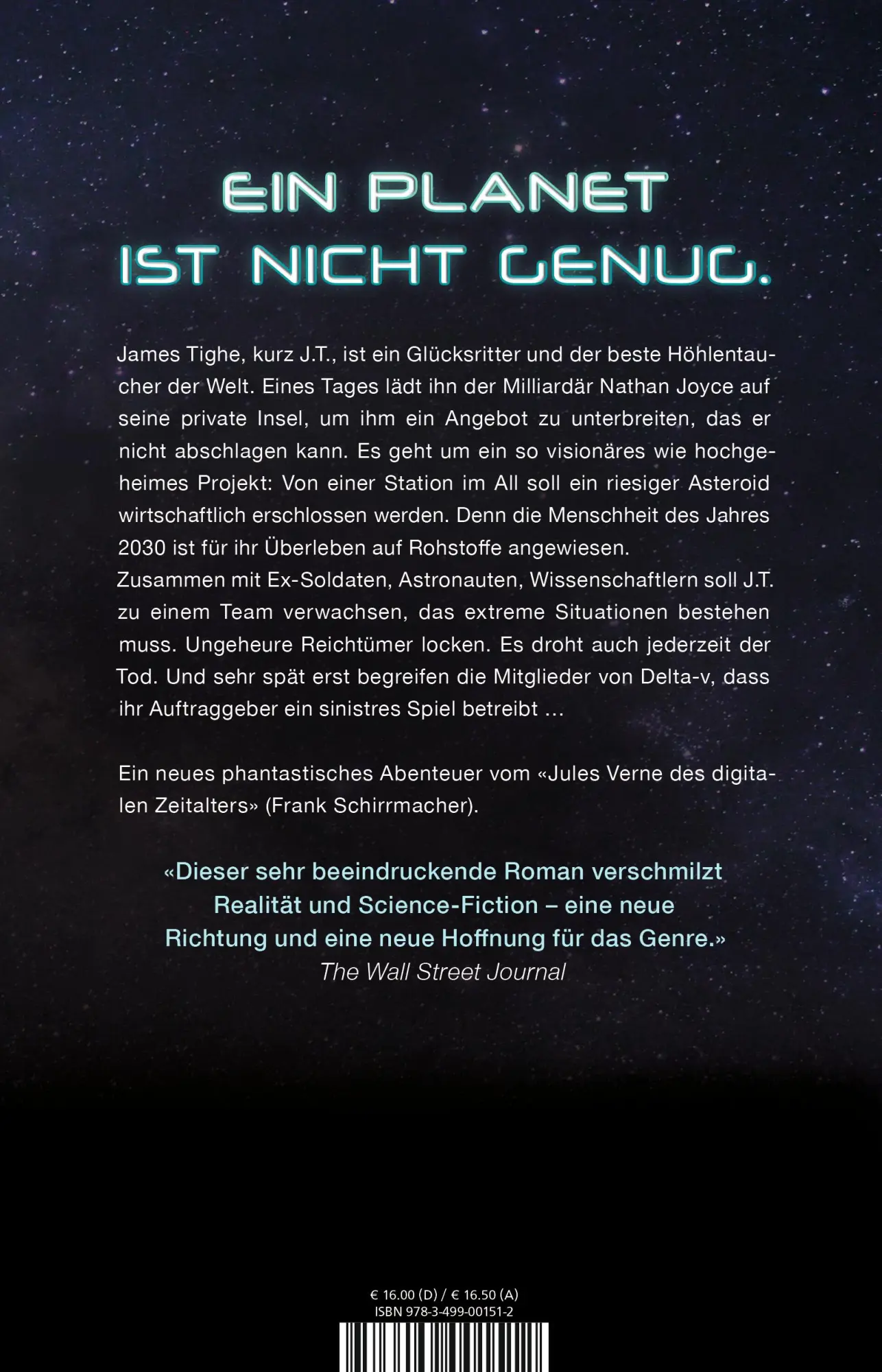 Rückseite: 9783499001512 | Delta-v | Daniel Suarez | Taschenbuch | 556 S. | Deutsch | 2019