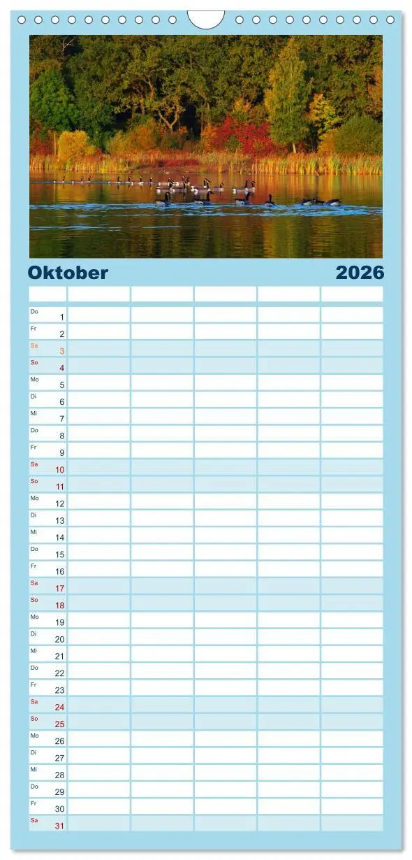 Bild: 9783516511512 | Familienplaner 2026 - Natur Bilder Kalender mit 5 Spalten...
