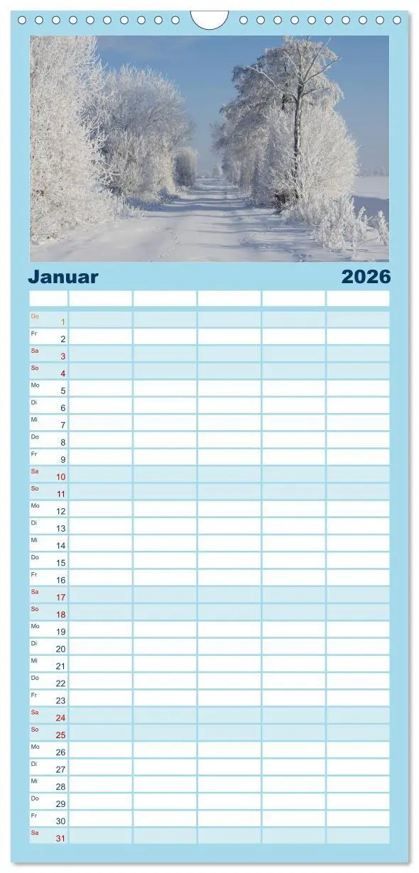Bild: 9783516511512 | Familienplaner 2026 - Natur Bilder Kalender mit 5 Spalten...