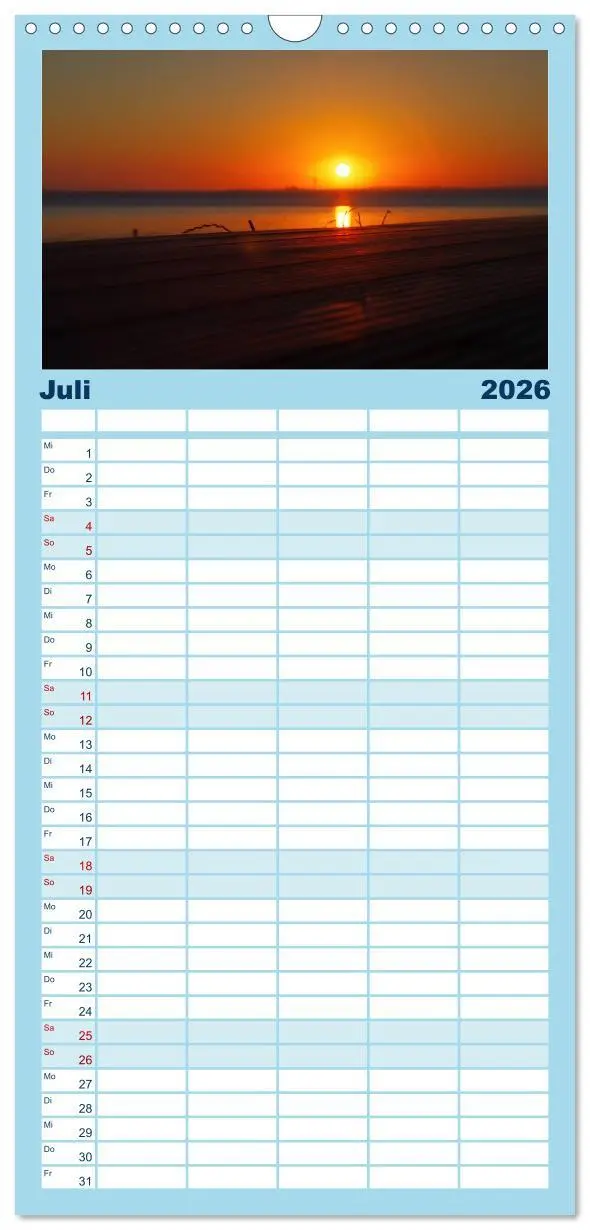 Bild: 9783516511512 | Familienplaner 2026 - Natur Bilder Kalender mit 5 Spalten...